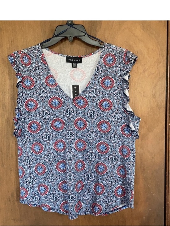 Premise Tops - Premise top boho abstract floral print soft material casual w stretch M